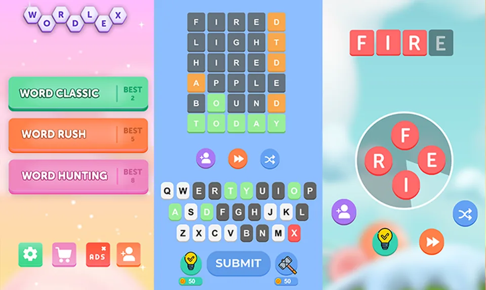 Wordlex: Multilang Words Game screenshot
